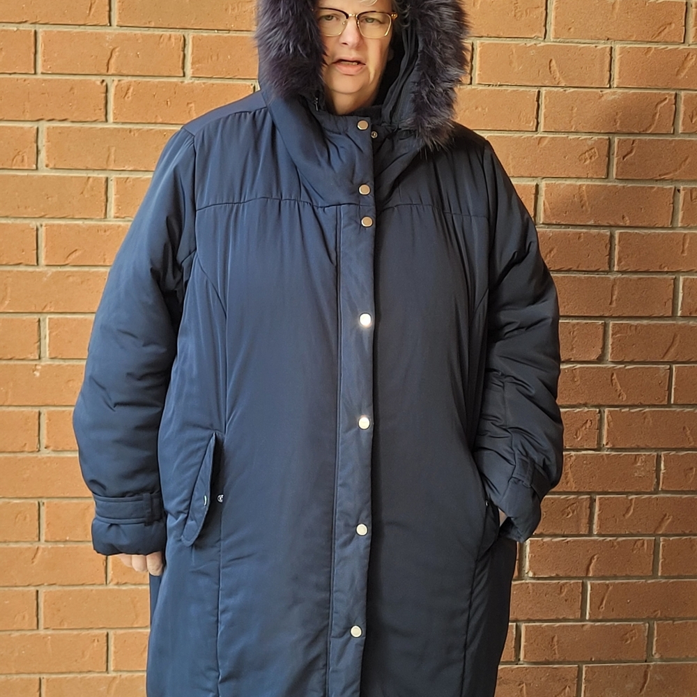 (5X) Navy Blue Winter Coat